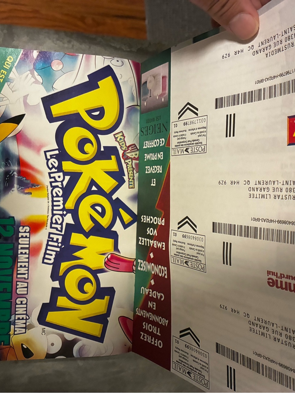 Pokémon 1999 movie poster Le Premier Film Collectible Poster - Colorful